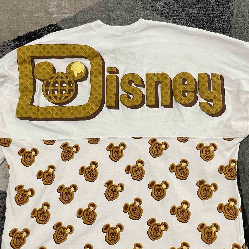 Disney World Waffle Spirit Jersey Adult XL‎ White Mickey Mouse Disney Parks